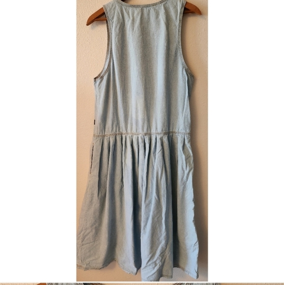 VINTAGE DOCKERS Denim Pinafore Dress - Picture 3 of 5
